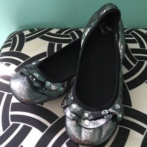 Sparkly ballerina flats